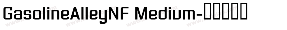 GasolineAlleyNF Medium字体转换